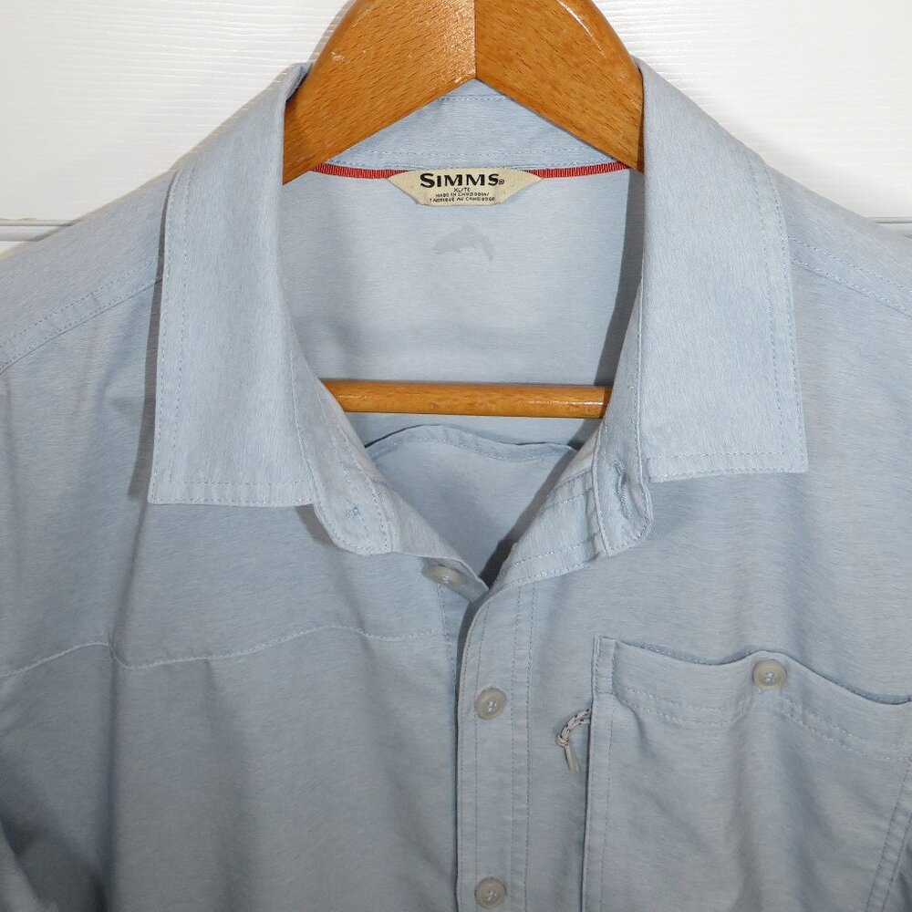 Simms Performance Fishing Button Down Short Sleev… - image 4